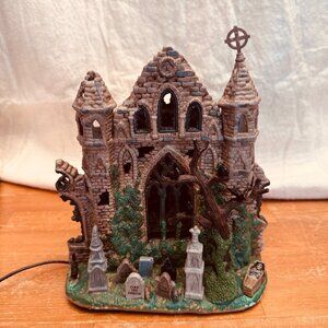 Lemax Spooky Town Halloween Village - Lighted GOTHIC RUINS - In Box Item# 65342